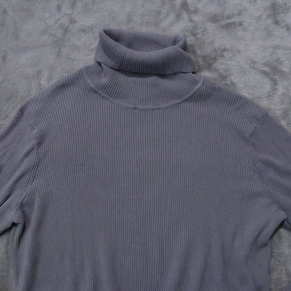 H&M Sweater Women XL Gray Knit Turtleneck Pullover Stretch Minimalist Classy Lot - Picture 5 of 15